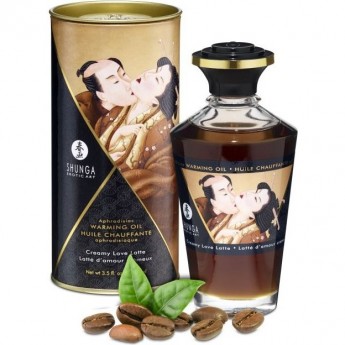 Масло интимное массажное SHUNGA CREAMY LOVE LATTE (СЛИВОЧНЫЙ ЛЮБОВНЫЙ ЛАТТЕ) 2214 SG