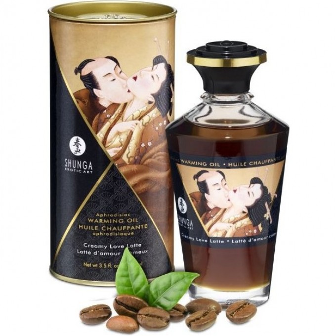 Масло интимное массажное SHUNGA CREAMY LOVE LATTE (СЛИВОЧНЫЙ ЛЮБОВНЫЙ ЛАТТЕ) 2214 SG