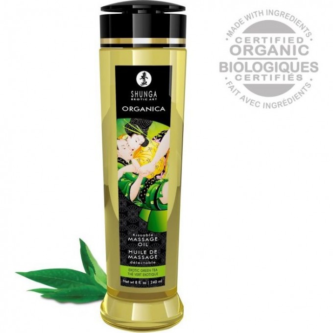 Массажное масло SHUNGA ORGANICA - EXOTIC GREEN TEA (ОРГАНИКА ЗЕЛЕНЫЙ ЧАЙ) 1311 SG